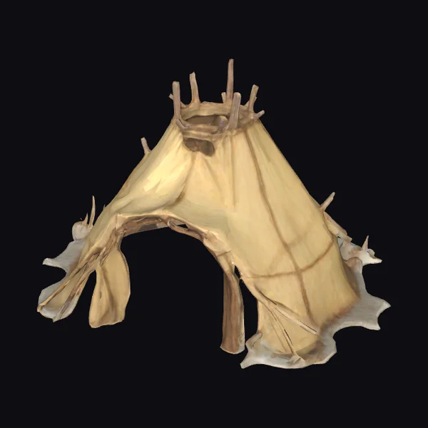 Ancient Animal Hide Shelter