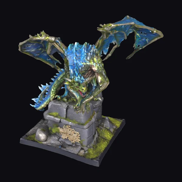 Undead Dragon Sculpture