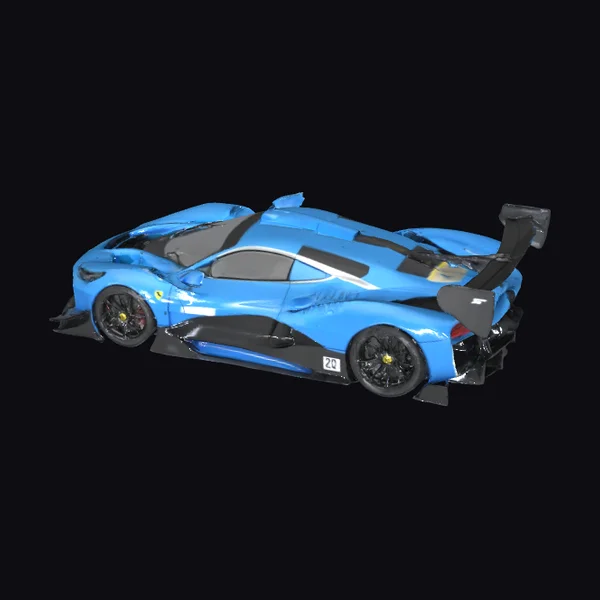 Blue Racing Car