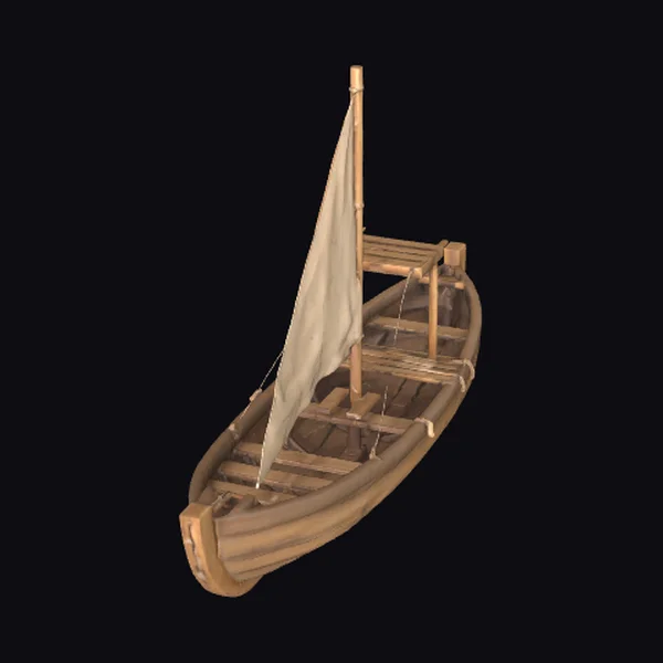 Wooden Sailing Raft