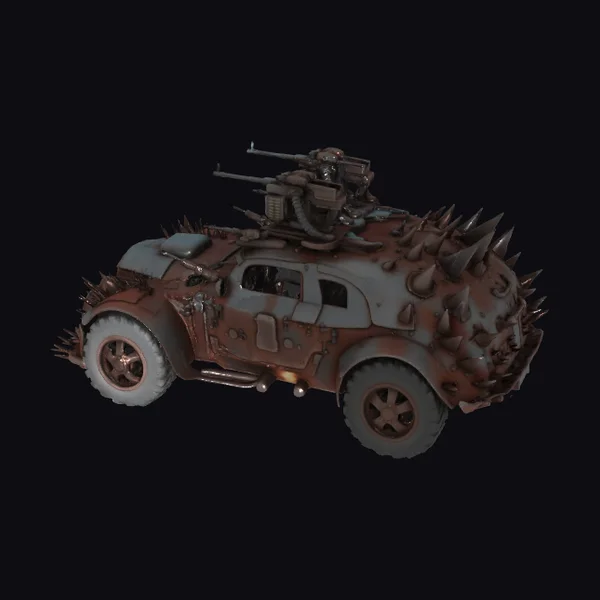 Armored Spiked Post Apocalyptic Car