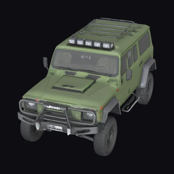 Green 4x4 SUV Vehicle