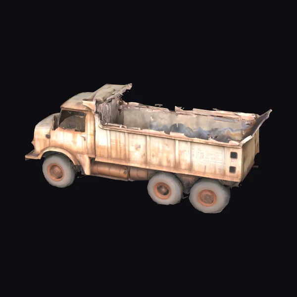 Abandoned Rusty Dump Truck