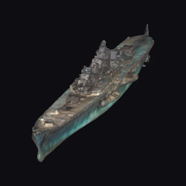 WWII Battleship Wreckage