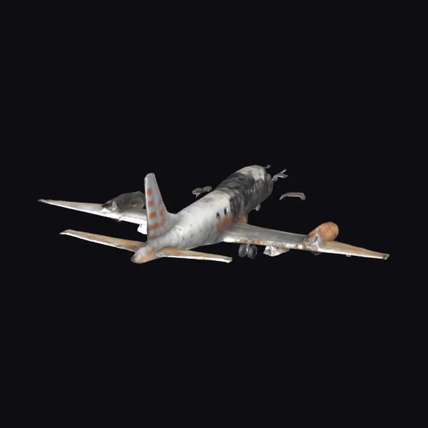 Wrecked Plane Crash Wreckage