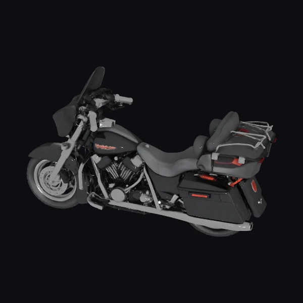 Black Cruiser Motorcycle
