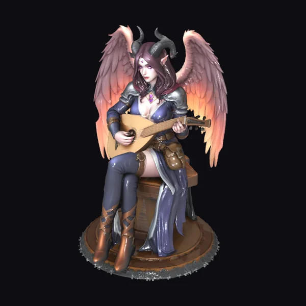 Winged Demon Guitarist