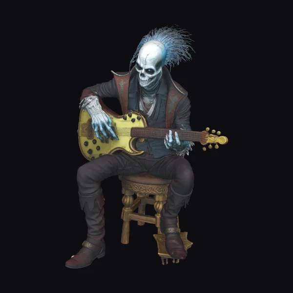 Skeleton Guitar Player