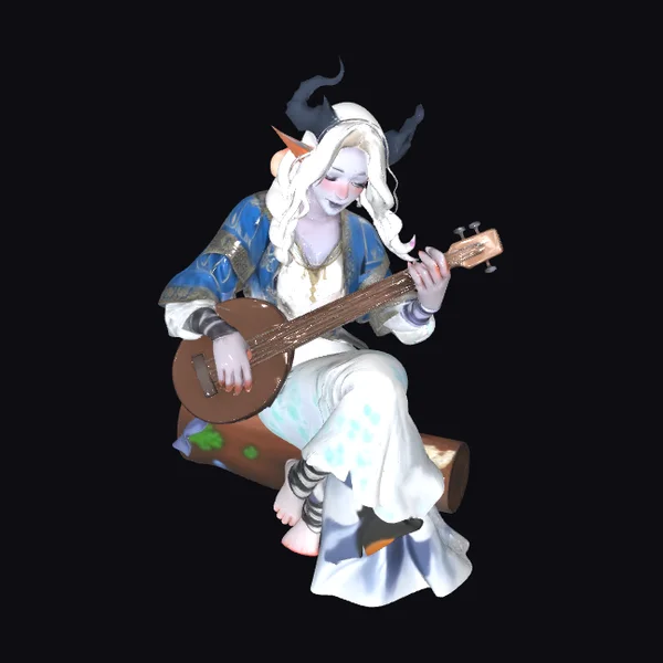 Tiefling Lute Player