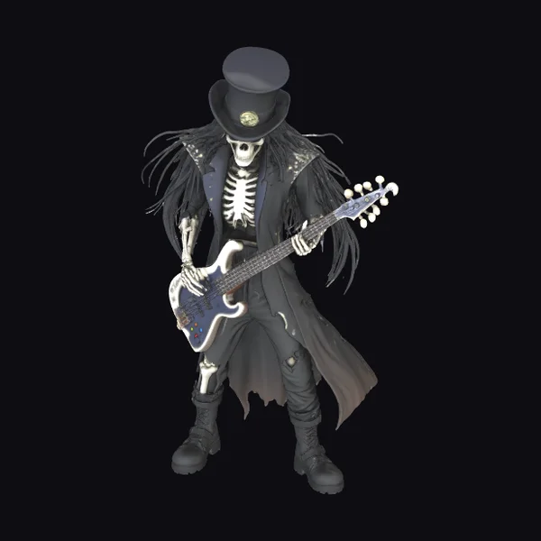 Rocking Skeleton Guitarist