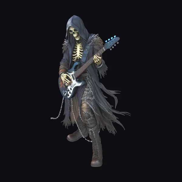 Skeleton Guitar Player