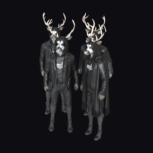 Antlers Hooded Figures