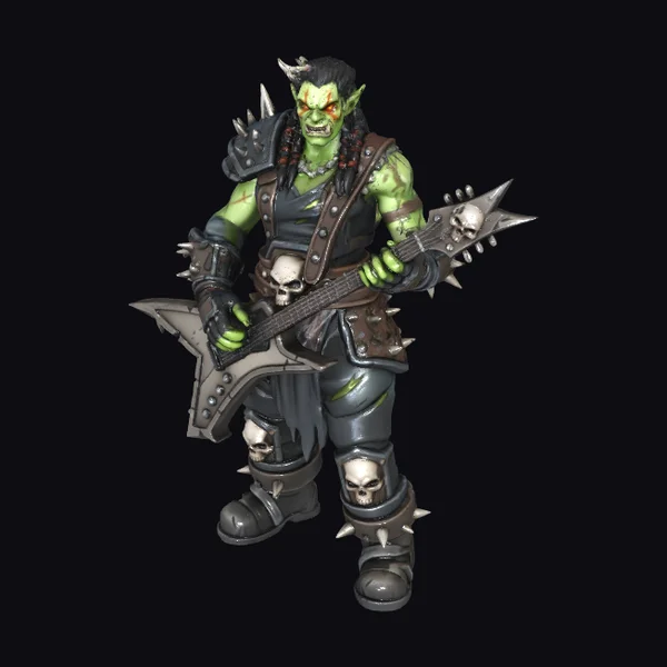 Green Orc Musician