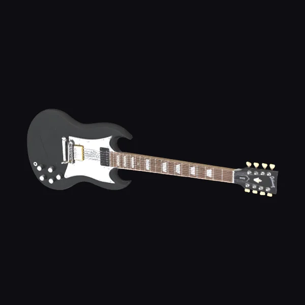 Black Electric Guitar