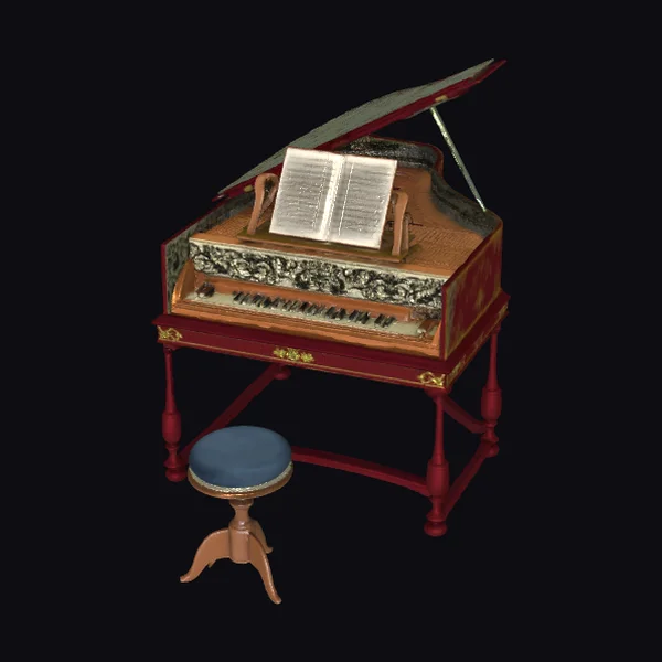 Vintage Harpsichord Instrument