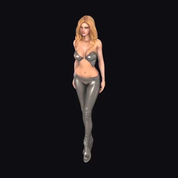 Metallic Female Character