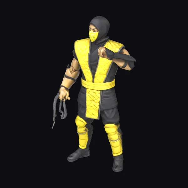 Yellow Ninja Warrior Toy