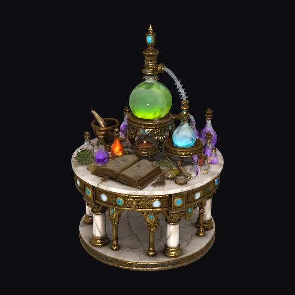 Alchemist's Laboratory Setup