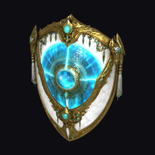 Ornate Blue Shield