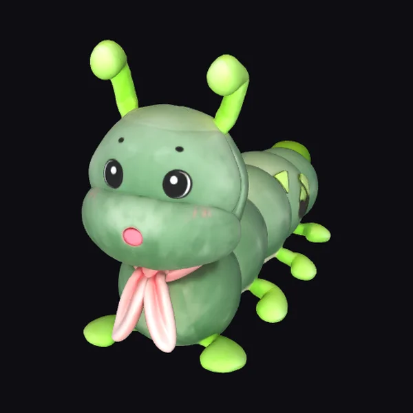 Cuddly Green Caterpillar Plush
