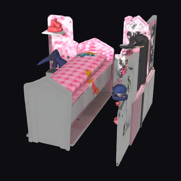 Pink Child's Bed