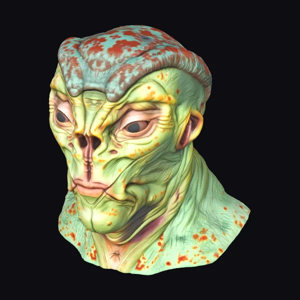 Alien Creature Head