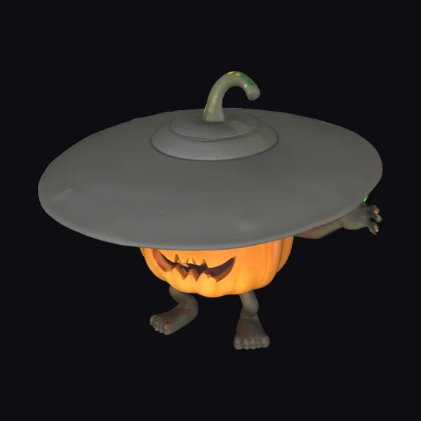 Alien Pumpkin Spaceship