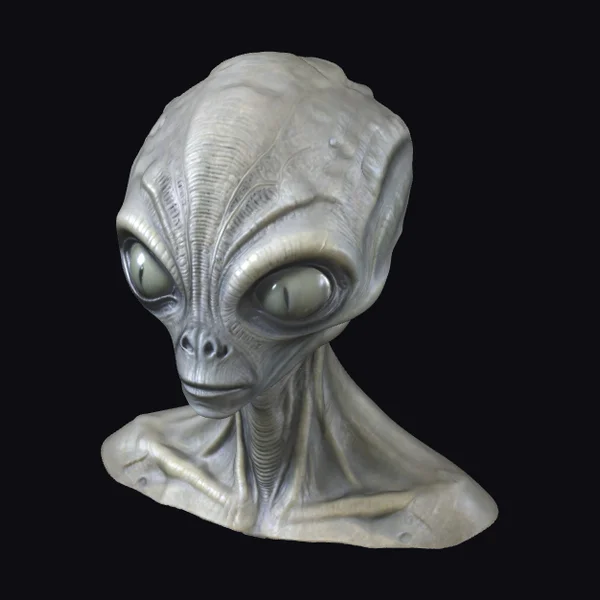 Grey Alien Bust