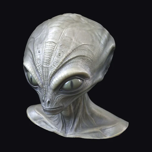 Grey Alien Bust