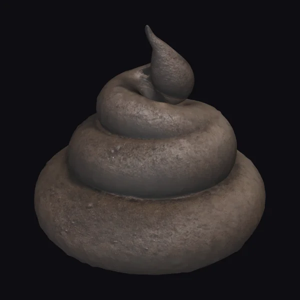 Brown Swirled Feces Heap