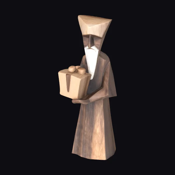 Wooden Gift Bearer Figure
