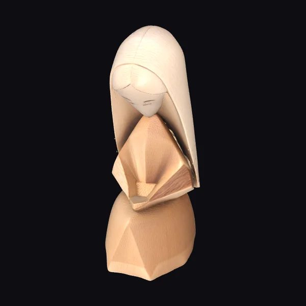 Wooden Hooded Figure