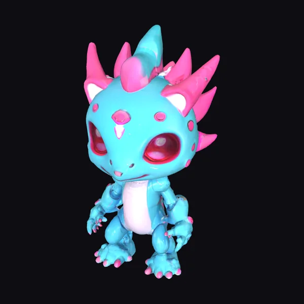 Cute Cyber Axolotl Creature