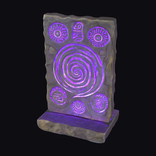 Ancient Light Glyph Stone