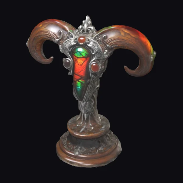 Baroque Horned Ornate Artifact