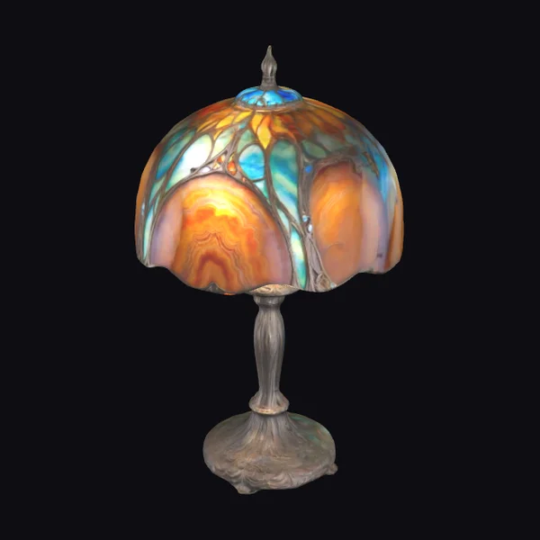 Art Nouveau Stained Lamp