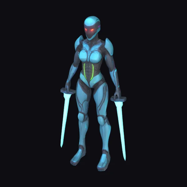 Cyber Assassin Female Humanoid