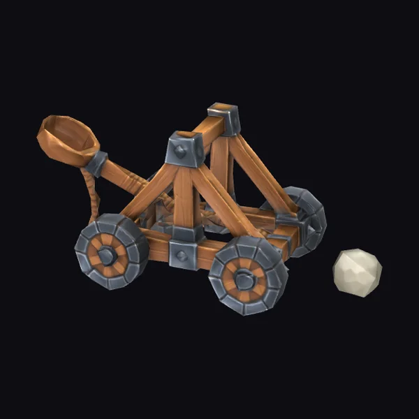 Medieval Catapult Siege Unit