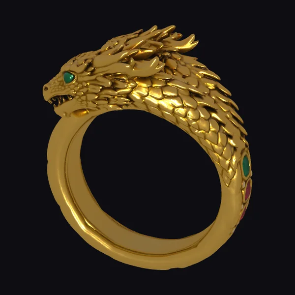 Golden Dragon Ring