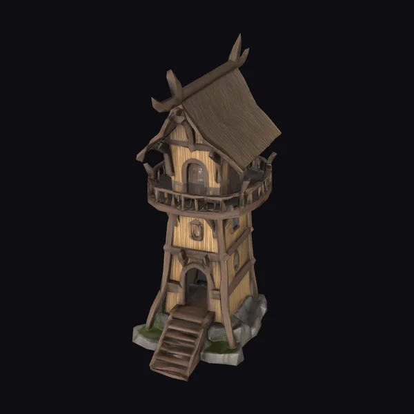 Wooden Viking Watchtower