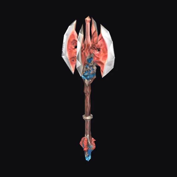 Coral Crystal Axe