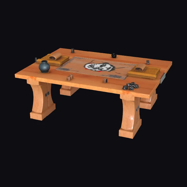 Wooden DND Campaign Table