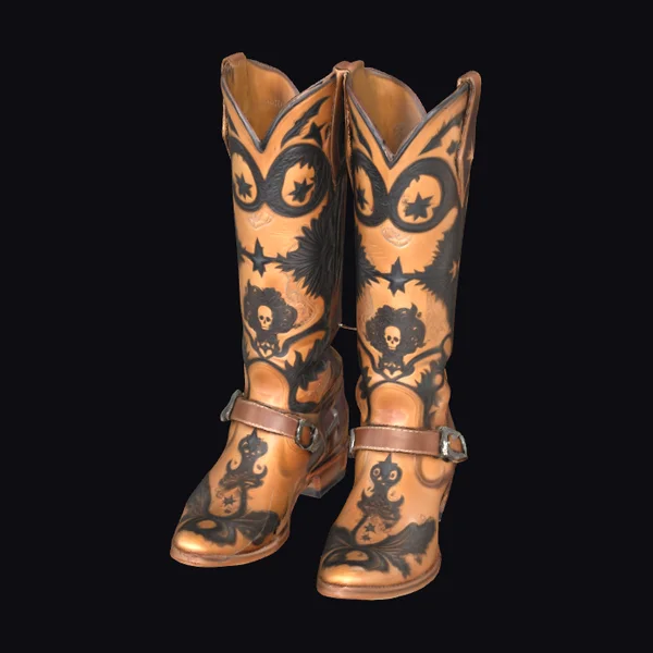 Engraved Cowgirl Boots