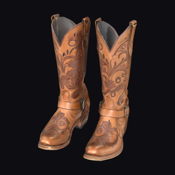 Engraved Cowgirl Boots