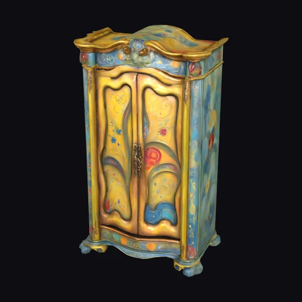 Hand Painted Wardrobe