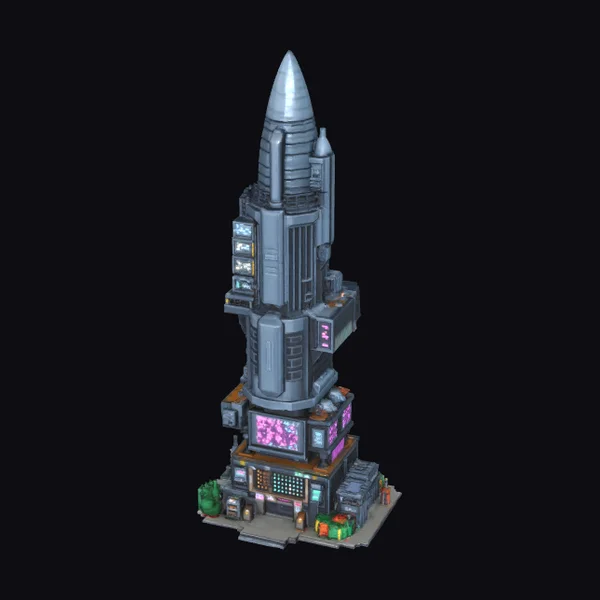 Cyber Tower Skyline