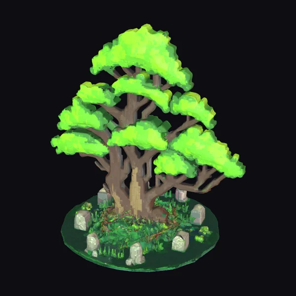 Ancient Pixel Tree