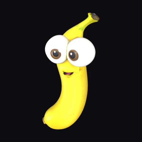 Smiling Banana Face