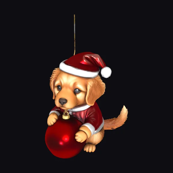 Christmas Puppy Ornament