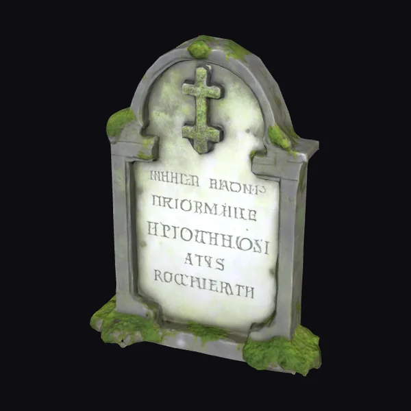 Weathered Tombstone Monument